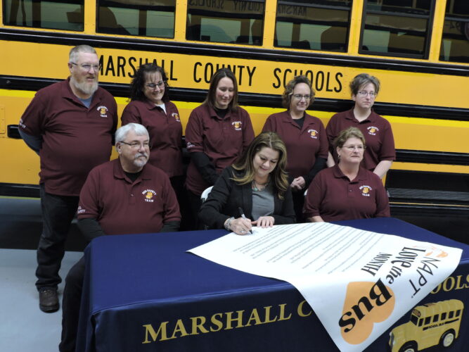 Marshall County Schools Recognizes Bus Drivers, Mechanics for Their
